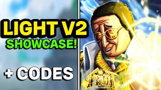 FRUIT BATTLEGROUNDS LIGHT V2 FRUIT SHOWCASE!   CODES