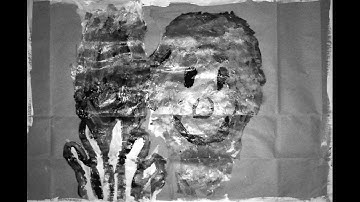 Acrylic painting animation (8 frames per second) - Shot in 35mm film