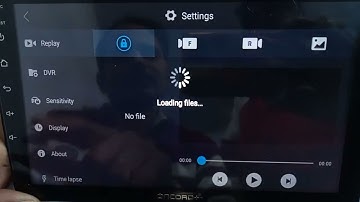 Car Android DVR camera recording settings
