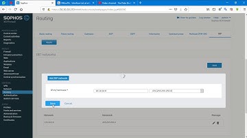 Routing Dynamic: RIP - Sophos XG Firewall