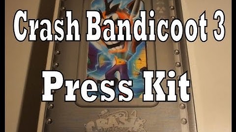 Crash Bandicoot 3 Warped Press Kit Unboxing & Review (Playstation 1)