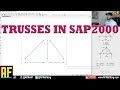 Solving a Truss in SAP2000 - Introductory Tutorial for Engineering Students