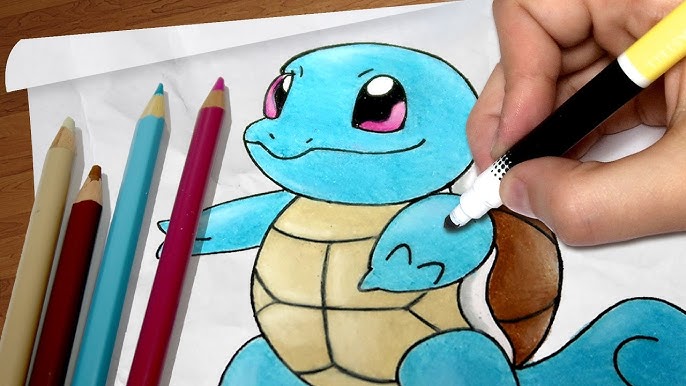 Desenhos de Pokemon Nyasu - Como desenhar Pokemon Nyasu passo a passo