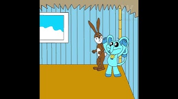 Hejasek & Bubba Bubbaphant killer stairs in Smiling Critters (Poppy Playtime Chapter 3) #shorts