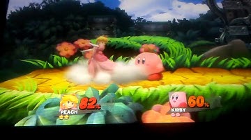 SSBCPUT match 4 of round 2: Peach vs Kirby