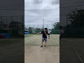 スマッシュをよそ見しながら0距離でフォローするやつ【ソフトテニスないない】【ソフトテニスあるある】