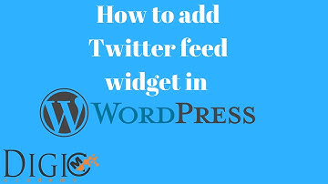 How To Add Twitter feed Widget In Wordpress