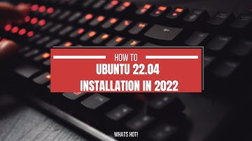 Installation of Ubuntu22.04 in Virtual box