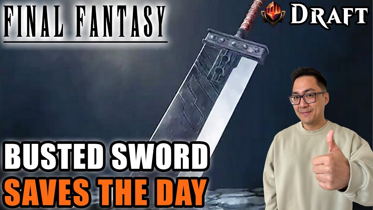 buster sword mtg final fantasy Magic the Gathering Secret Lair x Fantasy: Weapons (English) draw a card I Went Completely Nuts With