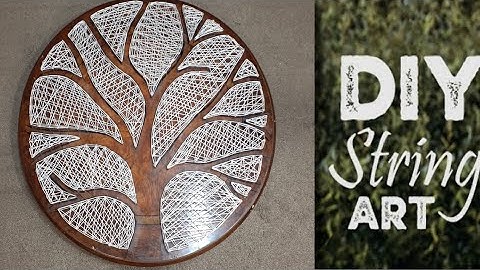 String art tree tutorial for beginners|Easy tutorial step by step