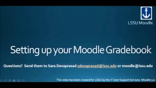 Setting up your Moodle gradebook