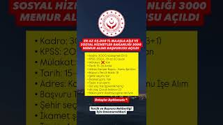 En Az 55.000 Tl Maaşla Ai̇le Ve Sosyal Hi̇zmetler Bakanliği 3000 Memur Alimi Başvurusu Açildi