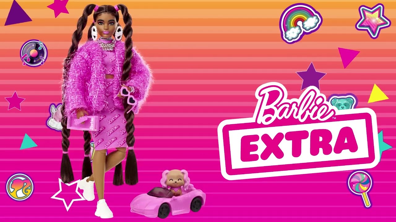 Barbie Extra Fashion Doll Pink Jacket The Entertainer