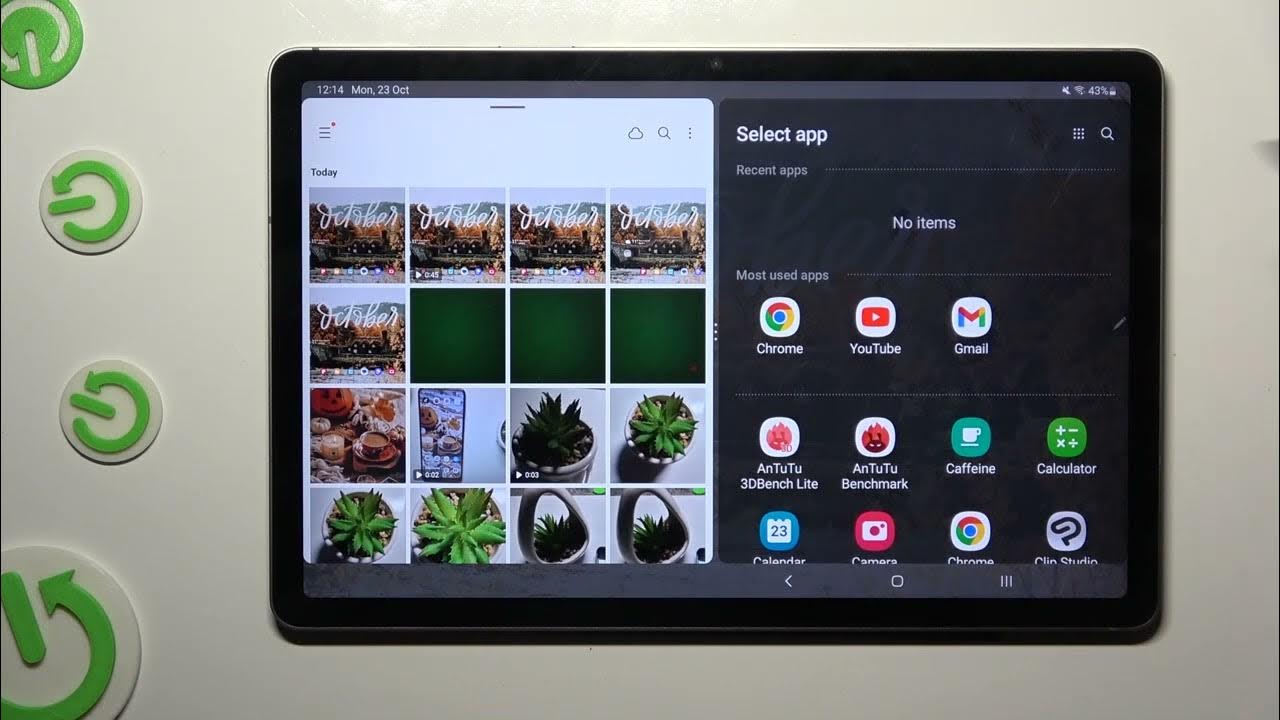 How to Enter Split Screen on Samsung Galaxy Tab S9 FE? YouTube