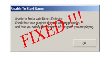 How to Fix "unable to find a valid direct 3d device" in Dota 2