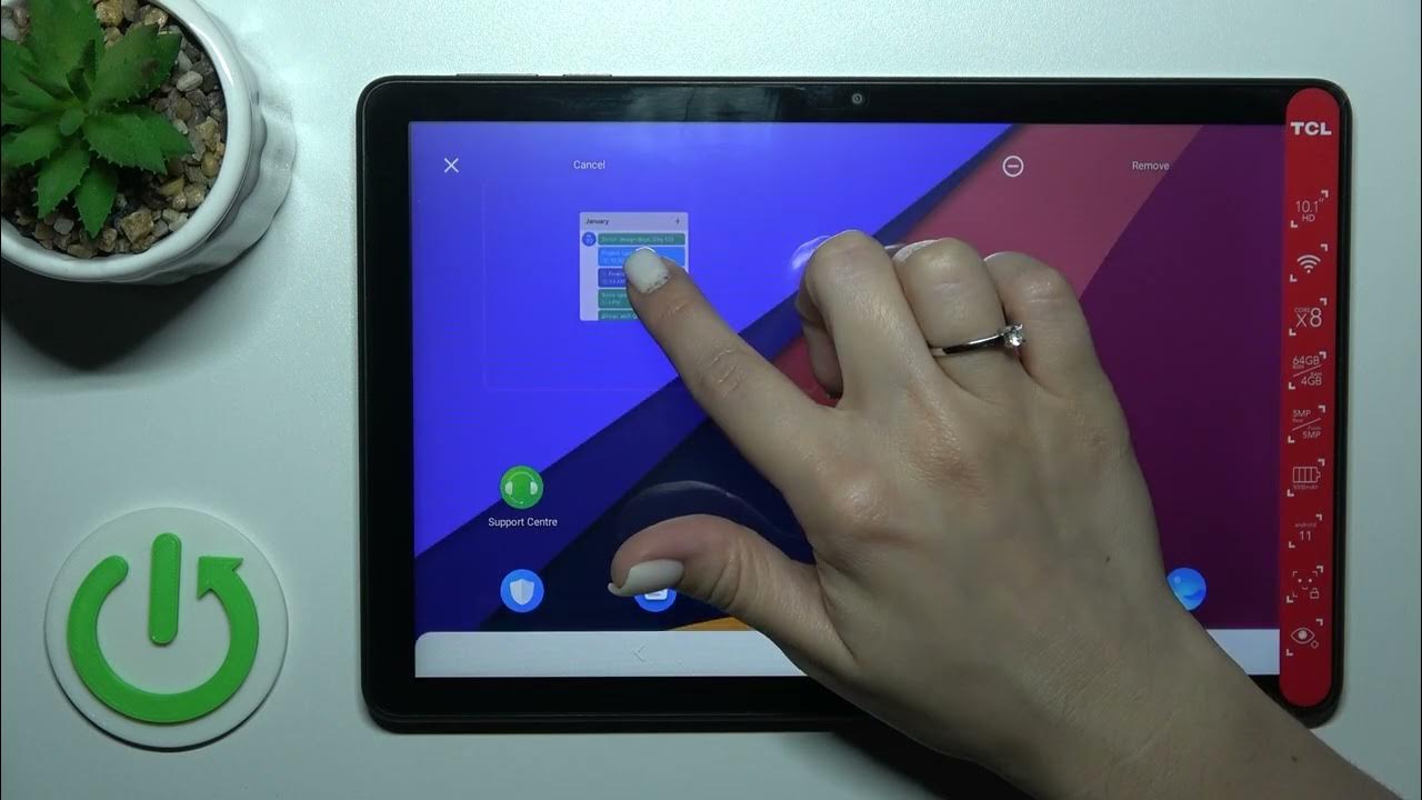 How To Add & Remove Home Screen Widgets On TCL TAB 10 YouTube