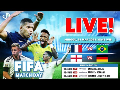 Nonton Inggris Vs Brazil &amp; Prancis Vs Jerman Di TV Digital, Streaming Dan Parabola | FIFA Match Day