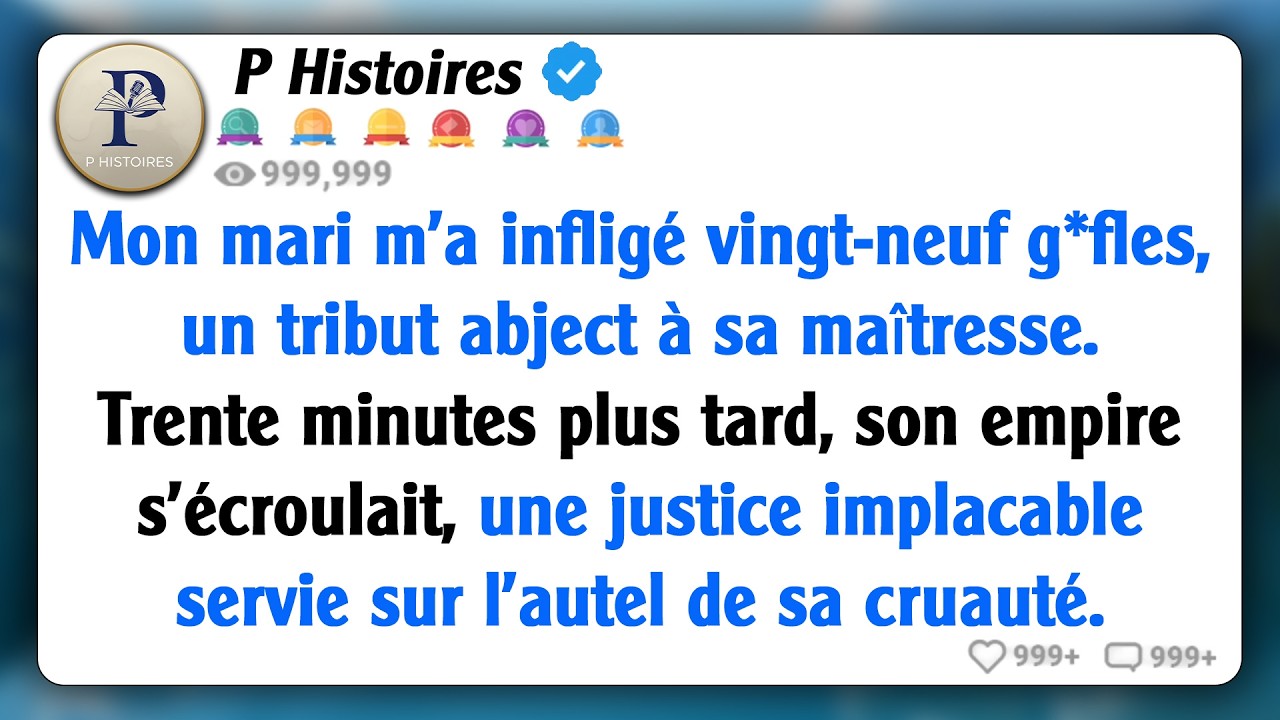 Mon mari a ordonné que je sois g*flée 29 fois, juste pour plaire à sa maîtresse. Mais seulement 30..