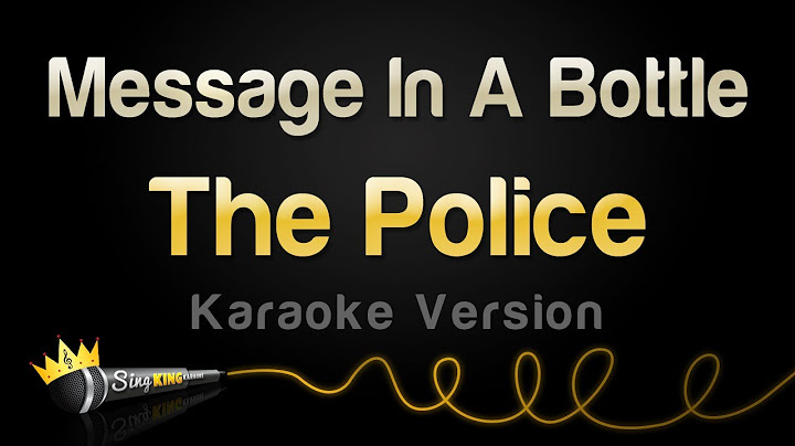 Message in a Bottle Karaoke version - Karaoke performance video thumbnail
