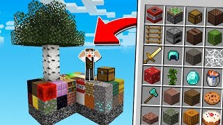 JOGANDO SKYBLOCK, MAS A CADA 15 SEGUNDOS EU GANHO UM ITEM ALEATÓRIO!