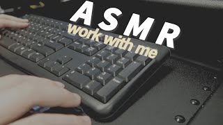 1-hr WORK WITH ME / Typing Clicking ASMR / No music / white noise