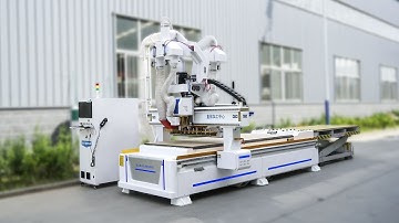 1328 atc cnc nesting machine automatic cnc router with auxiliary feeding platform for wooden board