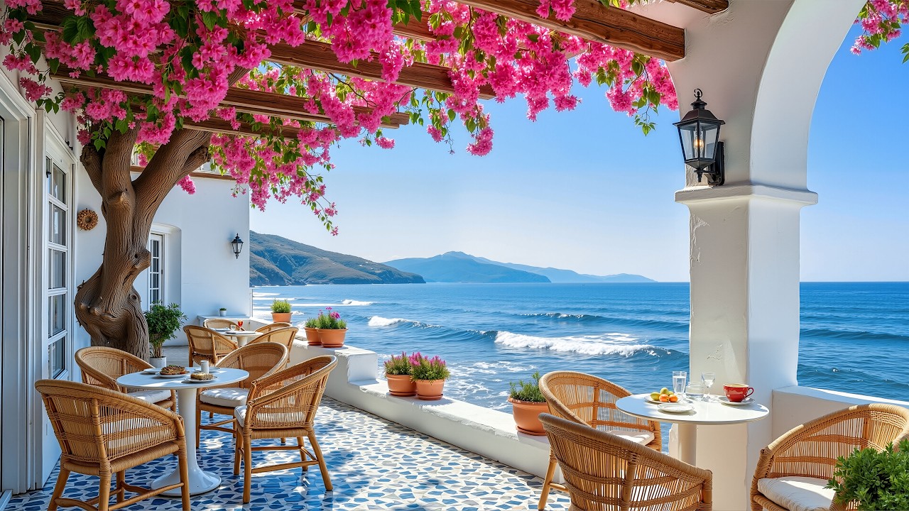 Mediterranean Sunshine Bossa Nova 🎶 Calm & Happy Jazz Mood