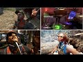 Far Cry 3 Vs FC 3 Blood Dragon Vs Far Cry 4 Vs Far Cry Primal - Stealth Kills Outposts [ No HUD ]