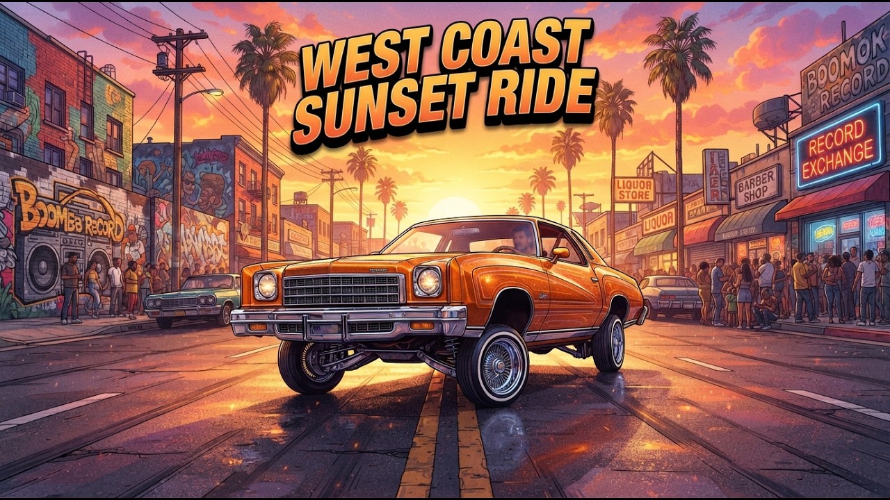 West Coast Sunset Ride 90s G Funk & Lowrider Rap Mix - YouTube
