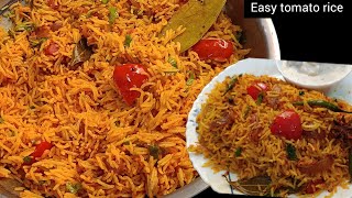 Tomato rice recipe | टोमेटो राइस | how to make tomato rice recipe in hindi