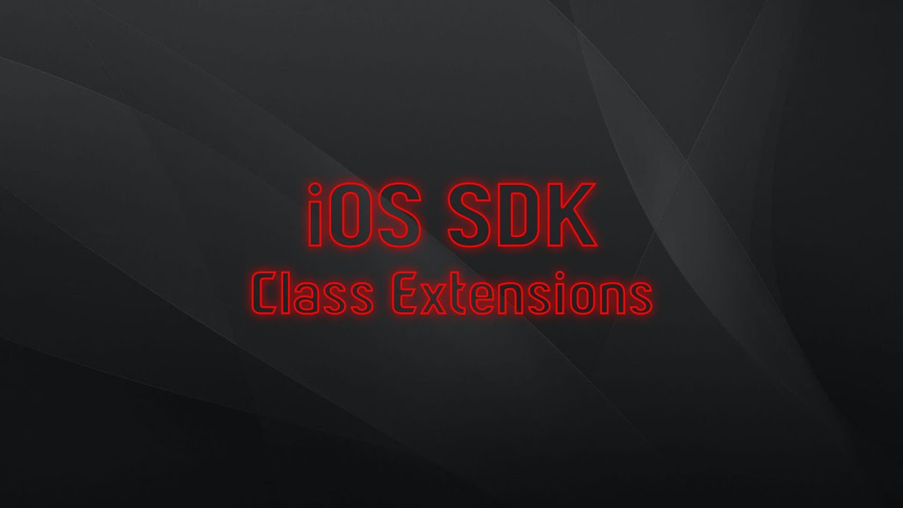 iOS SDK Class Extensions - YouTube