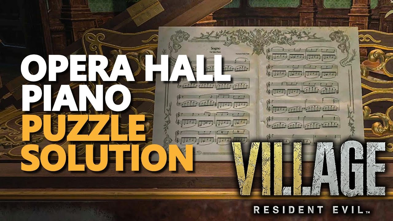 Opera Hall Piano Resident Evil Village Puzzle Solution YouTube