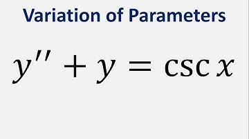 Differential Equation Variation of Parameters y