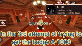 Hard but got the Rooms badge A-1000 by jump bos