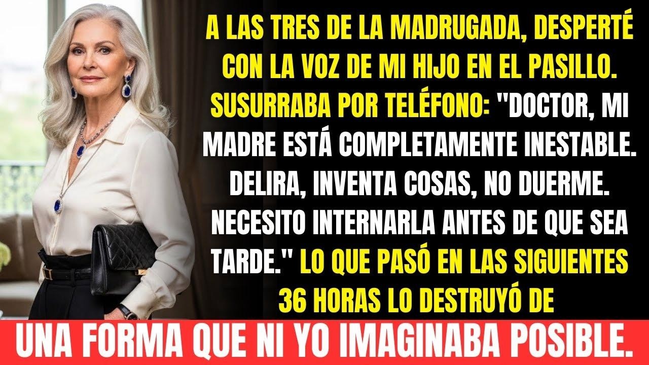 Mi hijo quiso internarme para robar mi herencia… Lo oí todo y 36 horas después...