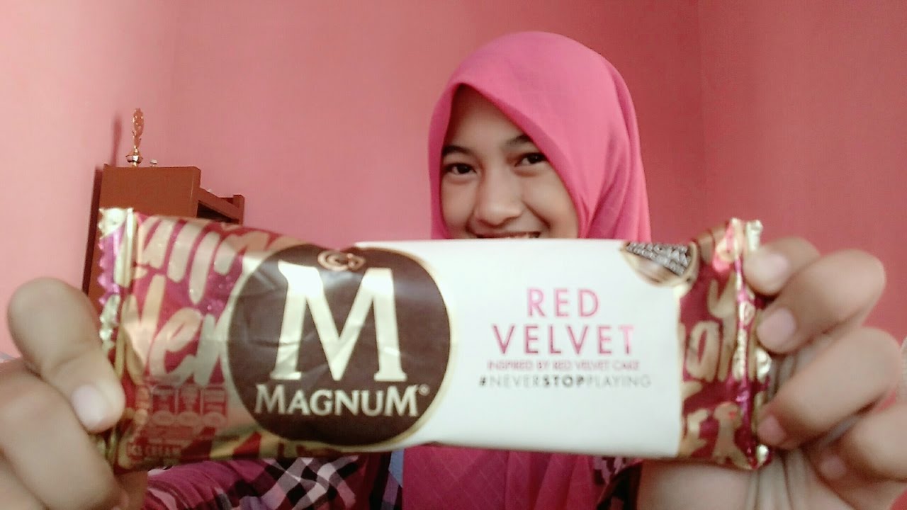 Nyicipin ICE CREAM MAGNUM RED VELVET😋 YouTube