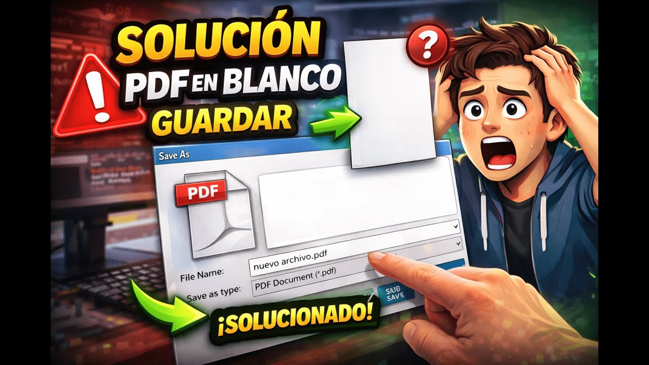 Soluci n Al Problema De Guardar Un PDF Aparece En Blanco YouTube