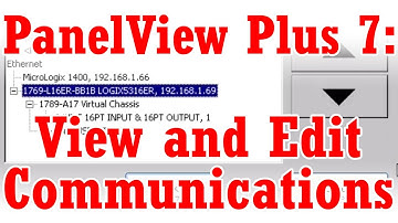 How to View and Edit PanelView Plus 7 Communications