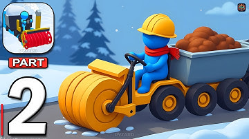 Snowy Life - Gameplay Walkthrough Part 2 - Stickman Clean Snow Road (Android, iOS)