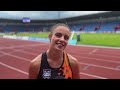 Natálie Kožuškaničová po 200 m na MČR do 22 let
