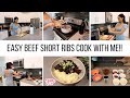 EASY RED WINE BRAISED BEEF SHORT RIBS // COOK WITH ME // Jessica Tull