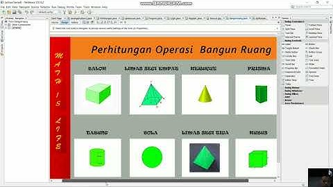 Membuat Aplikasi Perhitungan Bangun Ruang dengan menggunakan NETBEANS IDE 8.2 (PROJECT UAS_PBO_SEM2)