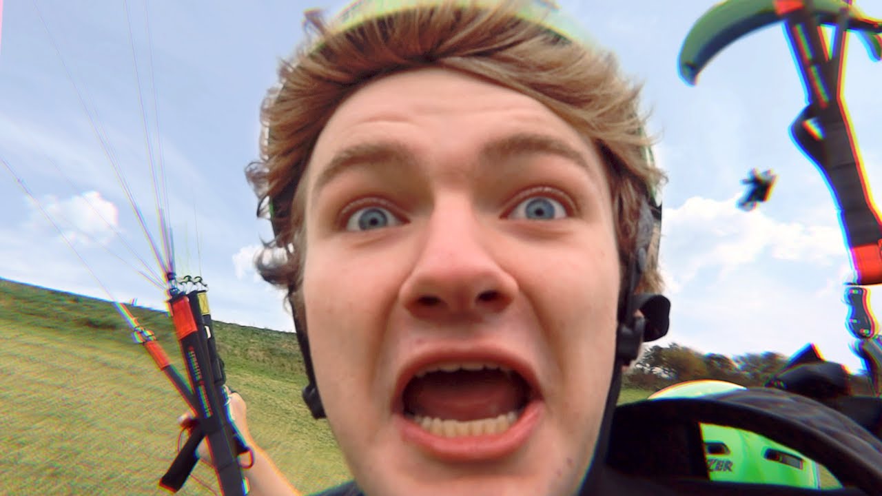 Использование парашюта с горы