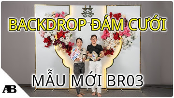 Backdrop đám cưới hiện đại và sang trọng có đèn neon