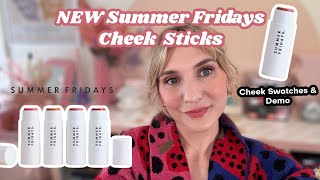 The NEW(ish) Summer Fridays Blushes! Demo, Swatches, and Review of the Summer Fridays Cheek Sticks