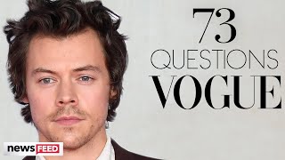 Harry Styles' HILARIOUS Transformation For Vogue's 73 Questions Revealed!