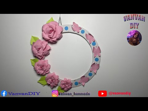 Видео: Vanvan DIY - Decorated with colorful garlands of butterflies and roses