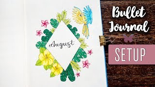 AUGUST plan with me | BULLET JOURNAL setup 2019 | deutsch