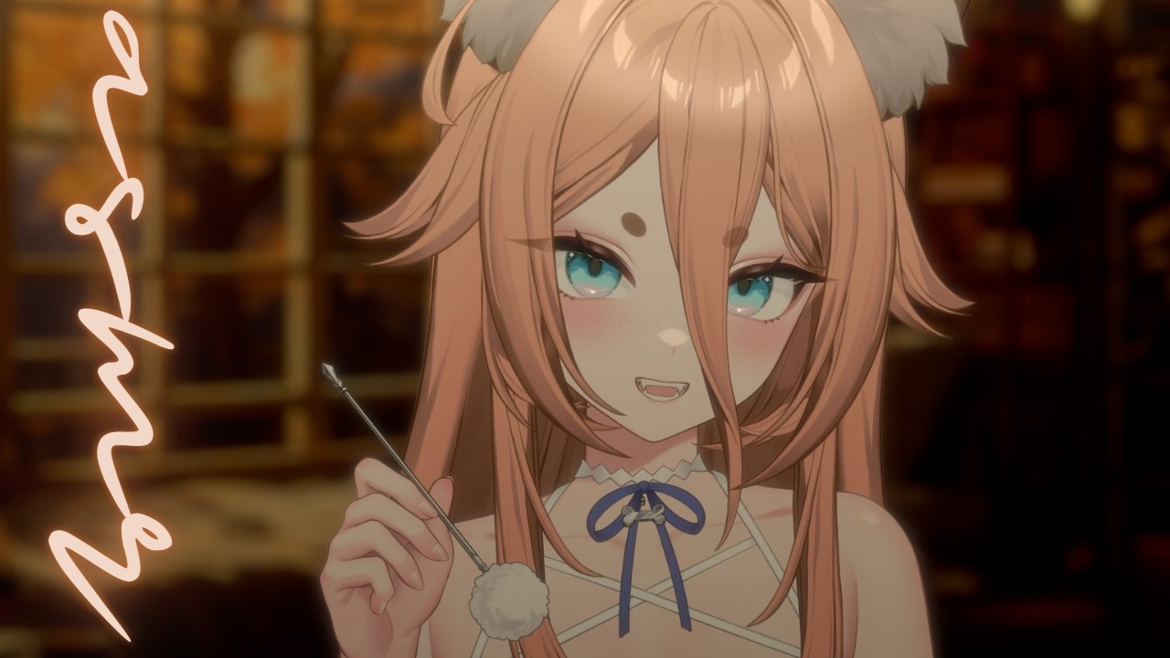 [3Dio ASMR] Ghost Dog Girl Examines and Cleans your Ears🐾 Binaural, Ear Cleaning, Exam