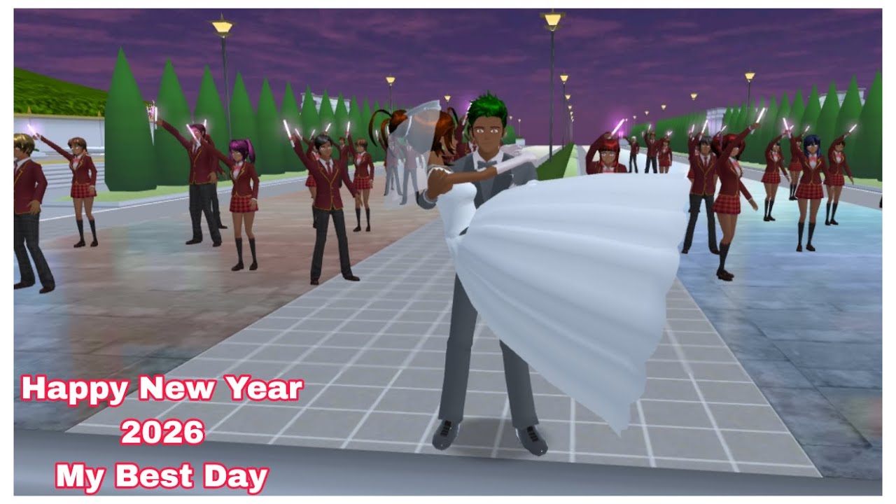С Новым 2026 годом! Моё лучшее время // Жизнь в симуляторе старшей школы Сакуры